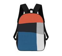 sinyumoney Mochila Infantil Impresa En 3D Blue And Red VI Mochilas De Día Mochila Para Libros Mochila De Moda Mochilas Informales Para Niños Y Niñas En Edad Escolar 17inch