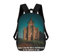 sinyumoney Mochila Infantil Impresa En 3D Christ Quote to Remember 4 Mochilas De Día Mochila Para Libros Mochila De Moda Mochilas Informales Para Niños Y Niñas En Edad Escolar 17inch