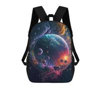sinyumoney Mochila Infantil Impresa En 3D Colorful Cosmic Portal Mochila Escolar De Gran Capacidad Para Viajes Y Libros Para Niños De Primaria Y Secundaria 17inch