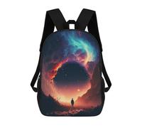 sinyumoney Mochila Infantil Impresa En 3D Colorful Fantasy Landscape Mochilas De Día Mochila Para Libros Mochila De Moda Mochilas Informales Para Niños Y Niñas En Edad Escolar 17inch