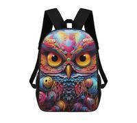 sinyumoney Mochila Infantil Impresa En 3D Colorful Fantasy Owl-9 Mochila Escolar Ligera De Viaje Mochila Escolar De Moda Para Niños Y Estudiantes 17inch