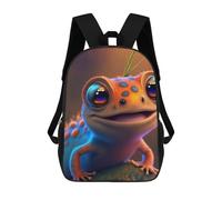 sinyumoney Mochila Infantil Impresa En 3D Colorful Frog Portrait Mochila Escolar De Gran Capacidad Para Viajes Y Libros Para Niños De Primaria Y Secundaria 17inch