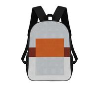 sinyumoney Mochila Infantil Impresa En 3D Colorful Geometric 27 Mochila Escolar De Gran Capacidad Para Viajes Y Libros Para Niños De Primaria Y Secundaria 17inch