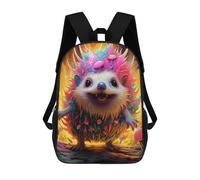 sinyumoney Mochila Infantil Impresa En 3D Colorful Hedgehog Fantasy Mochila Escolar Ligera De Viaje Mochila Escolar De Moda Para Niños Y Estudiantes 17inch