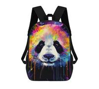 sinyumoney Mochila Infantil Impresa En 3D Colorful Panda Art Print-7 Mochila Escolar Ligera De Viaje Mochila Escolar De Moda Para Niños Y Estudiantes 17inch