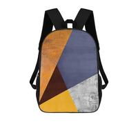 sinyumoney Mochila Infantil Impresa En 3D Colorful Shapes 2 Mochila Escolar De Gran Capacidad Para Viajes Y Libros Para Niños De Primaria Y Secundaria 17inch