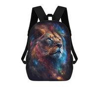 sinyumoney Mochila Infantil Impresa En 3D Cosmic Lion Portrait-8 Mochila Escolar De Gran Capacidad Para Viajes Y Libros Para Niños De Primaria Y Secundaria 17inch