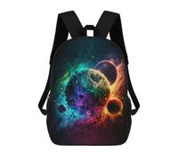 sinyumoney Mochila Infantil Impresa En 3D Cosmic Yin-Yang Mochila Escolar De Gran Capacidad Para Viajes Y Libros Para Niños De Primaria Y Secundaria 17inch