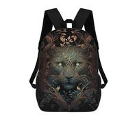 sinyumoney Mochila Infantil Impresa En 3D Cougar Wild Enchantment Mochila Escolar Ligera De Viaje Mochila Escolar De Moda Para Niños Y Estudiantes 17inch