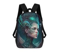 sinyumoney Mochila Infantil Impresa En 3D Dragon Queen's Enchanted Portrait Mochila Escolar De Gran Capacidad Para Viajes Y Libros Para Niños De Primaria Y Secundaria 17inch