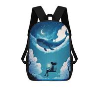 sinyumoney Mochila Infantil Impresa En 3D Dream Night Fantasy Mochila Escolar De Gran Capacidad Para Viajes Y Libros Para Niños De Primaria Y Secundaria 17inch