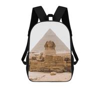sinyumoney Mochila Infantil Impresa En 3D Egypt Giza Pyramids Desert Mochilas De Día Mochila Para Libros Mochila De Moda Mochilas Informales Para Niños Y Niñas En Edad Escolar 17inch