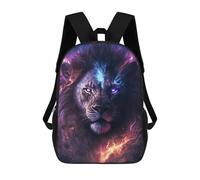 sinyumoney Mochila Infantil Impresa En 3D Electric Lion Portrait Mochila Escolar De Gran Capacidad Para Viajes Y Libros Para Niños De Primaria Y Secundaria 17inch