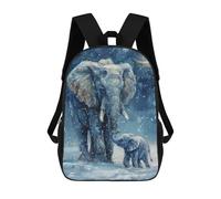 sinyumoney Mochila Infantil Impresa En 3D Elephant With Baby Mochila Escolar De Gran Capacidad Para Viajes Y Libros Para Niños De Primaria Y Secundaria 17inch