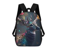 sinyumoney Mochila Infantil Impresa En 3D Enchanted Forest Deer Fantasy Mochila Escolar De Gran Capacidad Para Viajes Y Libros Para Niños De Primaria Y Secundaria 17inch