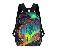 sinyumoney Mochila Infantil Impresa En 3D Enchanted Forest Pathway -9 Mochila Escolar Ligera De Viaje Mochila Escolar De Moda Para Niños Y Estudiantes 17inch