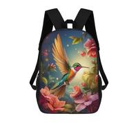 sinyumoney Mochila Infantil Impresa En 3D Enchanted Hummingbird Mochila Escolar De Gran Capacidad Para Viajes Y Libros Para Niños De Primaria Y Secundaria 17inch