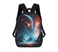 sinyumoney Mochila Infantil Impresa En 3D End Of Stars Landscape Mochilas De Día Mochila Para Libros Mochila De Moda Mochilas Informales Para Niños Y Niñas En Edad Escolar 17inch