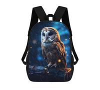 sinyumoney Mochila Infantil Impresa En 3D Epic Rainy Barn Owl Mochila Escolar Ligera De Viaje Mochila Escolar De Moda Para Niños Y Estudiantes 17inch