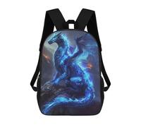 sinyumoney Mochila Infantil Impresa En 3D Ethereal Blue Dragon Mochila Escolar De Gran Capacidad Para Viajes Y Libros Para Niños De Primaria Y Secundaria 17inch