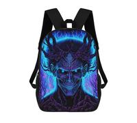 sinyumoney Mochila Infantil Impresa En 3D Evil Demon Mochila Escolar Ligera De Viaje Mochila Escolar De Moda Para Niños Y Estudiantes 17inch