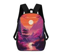 sinyumoney Mochila Infantil Impresa En 3D Fantasy Landscape 20 Mochilas De Día Mochila Para Libros Mochila De Moda Mochilas Informales Para Niños Y Niñas En Edad Escolar 17inch