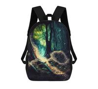 sinyumoney Mochila Infantil Impresa En 3D Fantasy Trees Mochilas De Día Mochila Para Libros Mochila De Moda Mochilas Informales Para Niños Y Niñas En Edad Escolar 17inch