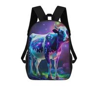 sinyumoney Mochila Infantil Impresa En 3D Farm Cow Oil Paint Mochila Escolar De Gran Capacidad Para Viajes Y Libros Para Niños De Primaria Y Secundaria 17inch