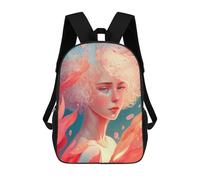 sinyumoney Mochila Infantil Impresa En 3D Flame of Passion Artwork Mochila Escolar Ligera De Viaje Mochila Escolar De Moda Para Niños Y Estudiantes 17inch