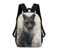 sinyumoney Mochila Infantil Impresa En 3D Foxs Stare Mochila Escolar De Gran Capacidad Para Viajes Y Libros Para Niños De Primaria Y Secundaria 17inch