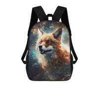 sinyumoney Mochila Infantil Impresa En 3D Galactic Fox Majesty Mochila Escolar Ligera De Viaje Mochila Escolar De Moda Para Niños Y Estudiantes 17inch