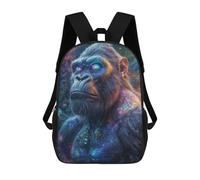 sinyumoney Mochila Infantil Impresa En 3D Galactic Titan The Cosmic Ape Mochila Escolar De Gran Capacidad Para Viajes Y Libros Para Niños De Primaria Y Secundaria 17inch