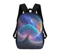 sinyumoney Mochila Infantil Impresa En 3D Galactic Tree of Life -2 Mochila Escolar De Gran Capacidad Para Viajes Y Libros Para Niños De Primaria Y Secundaria 17inch