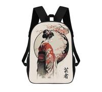 sinyumoney Mochila Infantil Impresa En 3D Geisha Dream Mochilas De Día Mochila Para Libros Mochila De Moda Mochilas Informales Para Niños Y Niñas En Edad Escolar 17inch