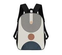 sinyumoney Mochila Infantil Impresa En 3D Geometric Shapes 7 Mochila Escolar De Gran Capacidad Para Viajes Y Libros Para Niños De Primaria Y Secundaria 17inch