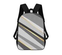 sinyumoney Mochila Infantil Impresa En 3D Geometric Textures 3 Mochila Escolar De Gran Capacidad Para Viajes Y Libros Para Niños De Primaria Y Secundaria 17inch