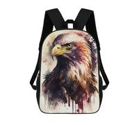 sinyumoney Mochila Infantil Impresa En 3D Golden Eagle Watercolor Print Mochila Escolar Ligera De Viaje Mochila Escolar De Moda Para Niños Y Estudiantes 17inch
