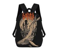sinyumoney Mochila Infantil Impresa En 3D Gothic Whale Castle Mochila Escolar De Gran Capacidad Para Viajes Y Libros Para Niños De Primaria Y Secundaria 17inch
