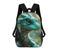 sinyumoney Mochila Infantil Impresa En 3D Green Baby Dragon Mochilas De Día Mochila Para Libros Mochila De Moda Mochilas Informales Para Niños Y Niñas En Edad Escolar 17inch