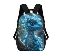 sinyumoney Mochila Infantil Impresa En 3D Icy Blue Baby Dragon Mochila Escolar Ligera De Viaje Mochila Escolar De Moda Para Niños Y Estudiantes 17inch