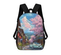 sinyumoney Mochila Infantil Impresa En 3D Japanese Cherry Blossom Supra MK4 Mochilas De Día Mochila Para Libros Mochila De Moda Mochilas Informales Para Niños Y Niñas En Edad Escolar 17inch
