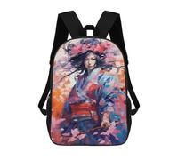sinyumoney Mochila Infantil Impresa En 3D Japanese Girls 6 Mochilas De Día Mochila Para Libros Mochila De Moda Mochilas Informales Para Niños Y Niñas En Edad Escolar 17inch