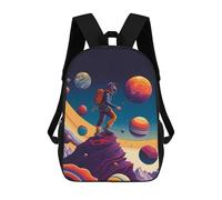 sinyumoney Mochila Infantil Impresa En 3D Journey Through Colorful Planets Mochila Escolar De Gran Capacidad Para Viajes Y Libros Para Niños De Primaria Y Secundaria 17inch