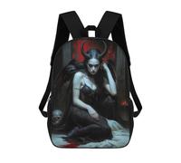 sinyumoney Mochila Infantil Impresa En 3D Keeper of Lost Souls Lilith Mochila Escolar Ligera De Viaje Mochila Escolar De Moda Para Niños Y Estudiantes 17inch