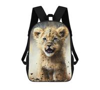 sinyumoney Mochila Infantil Impresa En 3D Lion Watercolor Drawing Mochilas De Día Mochila Para Libros Mochila De Moda Mochilas Informales Para Niños Y Niñas En Edad Escolar 17inch