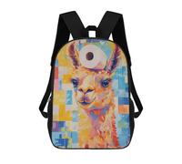 sinyumoney Mochila Infantil Impresa En 3D Llama with Toilet Paper Mochila Escolar De Gran Capacidad Para Viajes Y Libros Para Niños De Primaria Y Secundaria 17inch