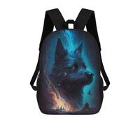 sinyumoney Mochila Infantil Impresa En 3D Miniature Schnauzer Dog Mochila Escolar Ligera De Viaje Mochila Escolar De Moda Para Niños Y Estudiantes 17inch