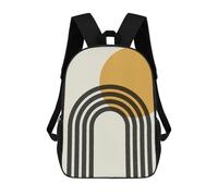 sinyumoney Mochila Infantil Impresa En 3D Minimalist Lines 24 Mochilas De Día Mochila Para Libros Mochila De Moda Mochilas Informales Para Niños Y Niñas En Edad Escolar 17inch