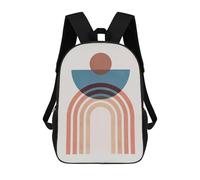 sinyumoney Mochila Infantil Impresa En 3D Minimalist Lines 9 Mochilas De Día Mochila Para Libros Mochila De Moda Mochilas Informales Para Niños Y Niñas En Edad Escolar 17inch