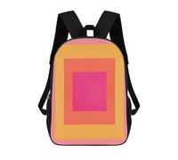 sinyumoney Mochila Infantil Impresa En 3D Modern Collage J Mochila Escolar De Gran Capacidad Para Viajes Y Libros Para Niños De Primaria Y Secundaria 17inch